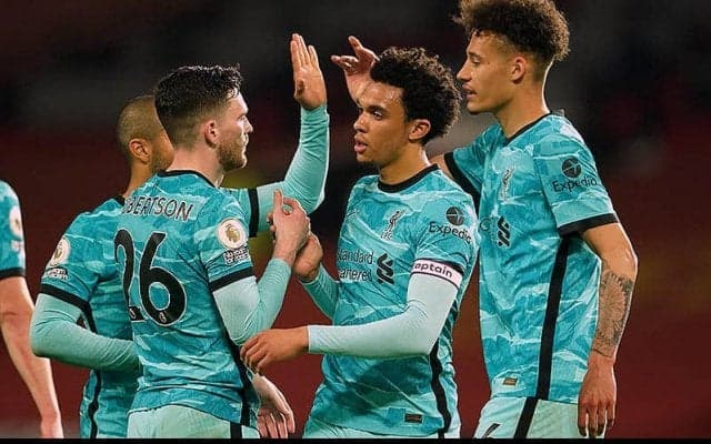 レーティング：マンチェスター・ユナイテッド 2-4 リバプール《プレミアリーグ》