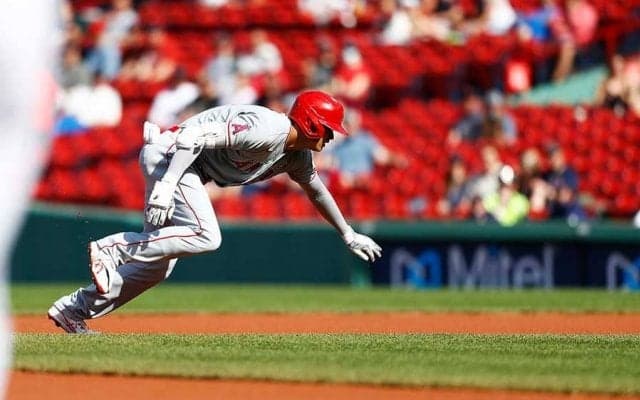 【MLB】大谷翔平、足が速すぎた？　初回に左翼線安打も痛い走塁ミス、挟殺プレーで憤死