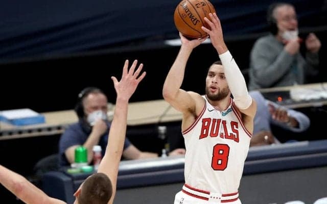 ザック・ラヴィーンがブルズ史上初となる1シーズンで3ポイント200本成功を達成