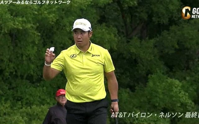 【動画】松山英樹、最終9番ではスピンの効いたショットでピンそば約2mにつけバーディ