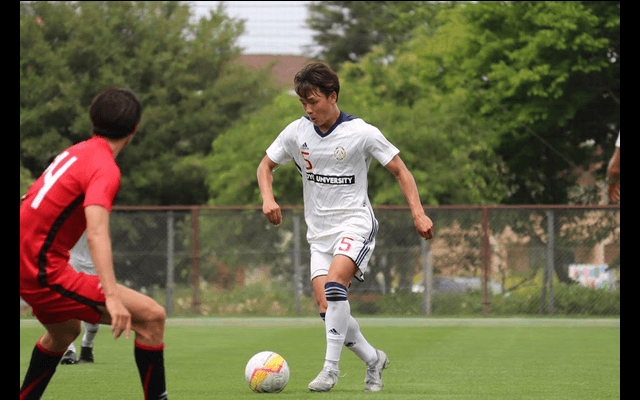 [男子サッカー]チャンス決めきれず、日大と勝ち点１を分け合う結果に