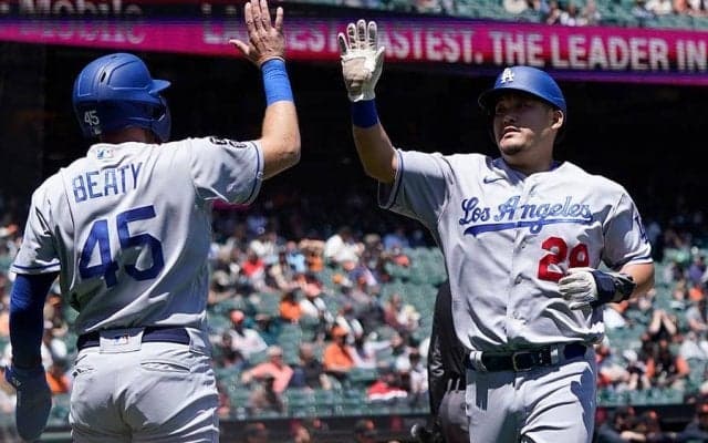 【MLB】筒香嘉智、152キロ打ち返す決勝タイムリー　3試合ぶり安打で打率.163、ド軍7連勝