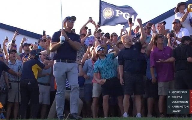 【動画】ギャラリーも大興奮！　全米プロ最終日のナイスプレー集