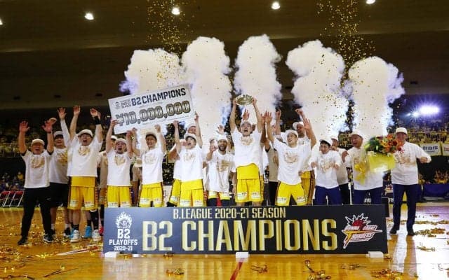 群馬クレインサンダーズがB2王者に - 来シーズンは茨城ロボッツと共にB1昇格