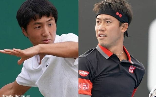 錦織圭と望月慎太郎がグリーンクレーで一緒に練習