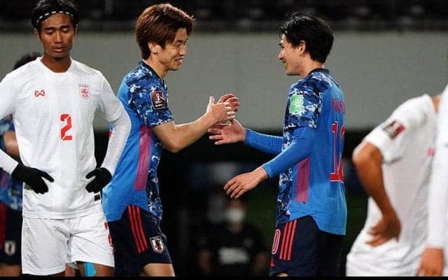 日本がミャンマー10発粉砕で最終予選進出！ 南野開幕6戦連発に大迫2戦連続ハットの5発《カタールW杯アジア2次予選》