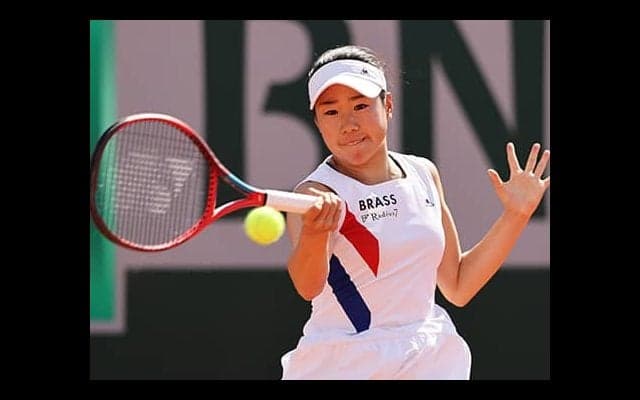 日比野菜緒 全仏OP初戦突破