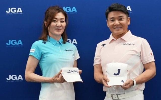 東京五輪ゴルフの代表ユニ発表　常に高みを目指して挑戦する姿勢を表現