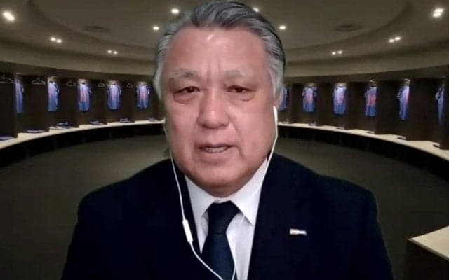 田嶋幸三会長が緊急会見、異例の日本代表対決に「感謝している」、ジャマイカの来日遅れは「陰性証明の不備」