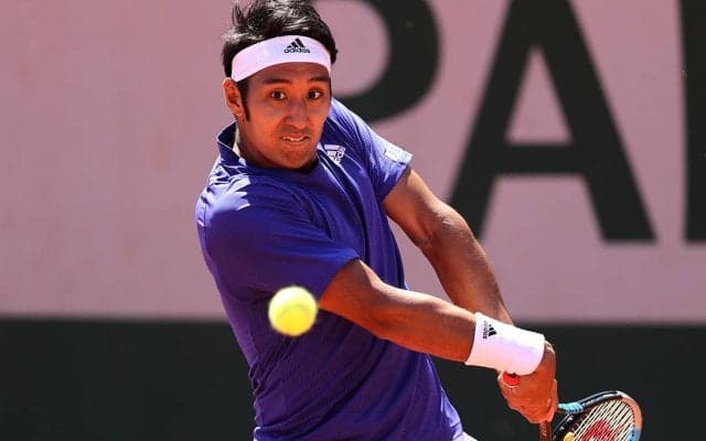 内山靖崇、1セットアップからの敗戦。元全仏ベスト4チェッキナートを攻略できず[全仏オープン]