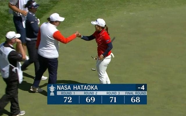 【動画】畑岡奈紗、3アンダー「68」を記録　日本のエースの意地を見せる