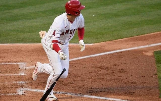 【MLB】大谷翔平、169キロ左前打で先制劇＆3連勝に貢献　打率.262、12日リアル二刀流