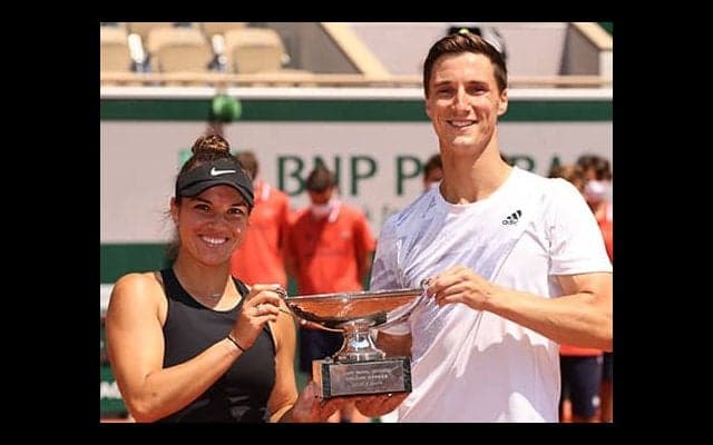 全仏OP混合複 ペア初制覇