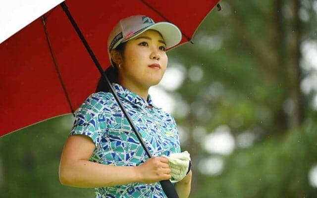 古江彩佳、67で6位浮上　稲見との五輪レースは「頭の片隅に。今に集中してます」