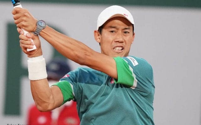 錦織圭が見せた股抜きショットは必見、ATPがゴファンとの練習動画を公開[ノベンティ・オープン]