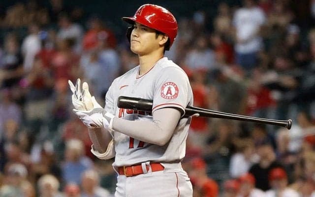【MLB】大谷翔平、第4打席は170キロ痛烈打も遊ゴロ　変則シフトで一、二塁間に遊撃手が入る