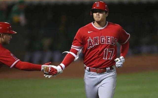 【MLB】大谷翔平、ぴょこんと跳ねた131m弾　別角度からの18号に米衝撃「音凄い」「異星人だ」