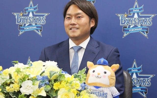 DeNA移籍の有吉優樹が入団会見「ハマのアリエッティと呼んで」　背番号「67」