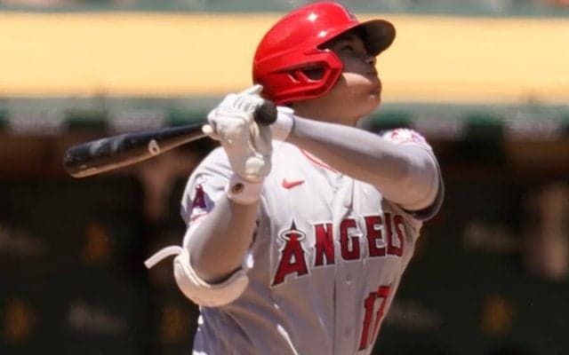 【MLB】「純粋な芸術」「このアングル素敵」大谷翔平、スイング軌道の分かる特大19号に米興奮