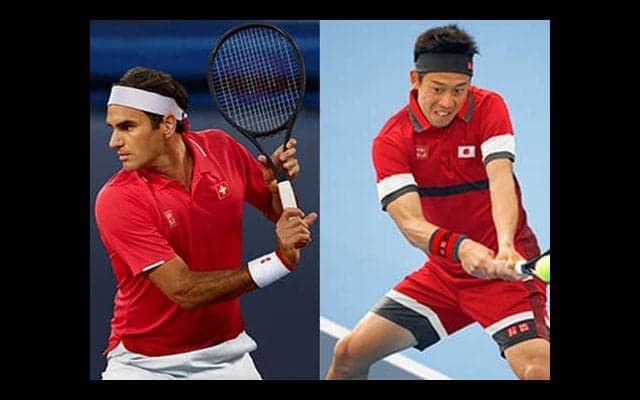 フェデラーと錦織 五輪ウエア