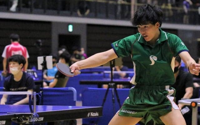 後藤(専修大)、髙橋(法政大)らが男子単ベスト8入り＜関東学生卓球新人戦＞