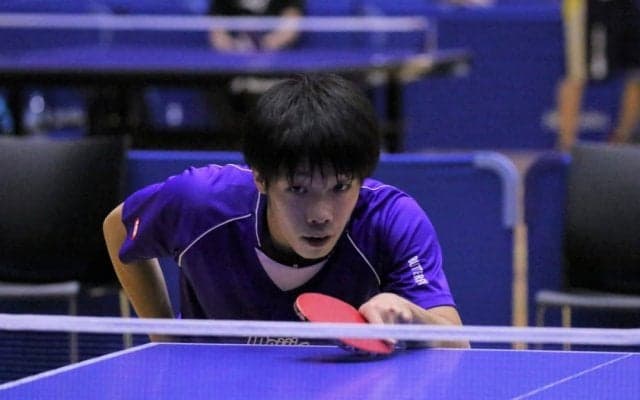 男子シングルス4強決定　第2シードの宮川昌大(明治大)ら4選手＜関東学生卓球新人戦＞