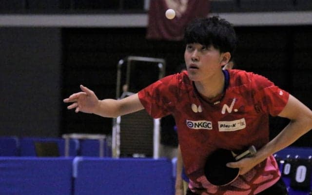男子シングルスは第1、第2シードが決勝へ　サウスポー対決に＜関東学生卓球新人戦＞