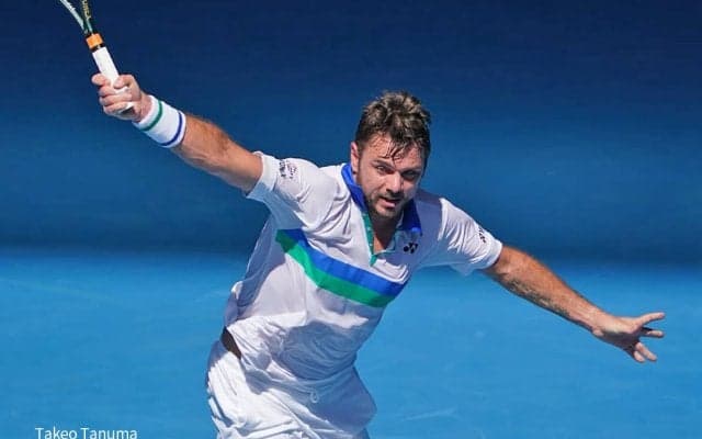 ワウリンカが再度の左足治療を報告。投稿の動画では笑顔も見せる