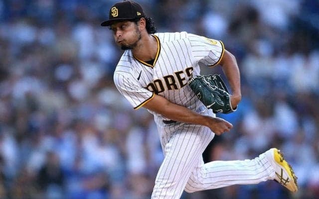 ダルビッシュ、5回10K1失点で7勝目の権利　MLB史上最速1500奪三振まであと1つ