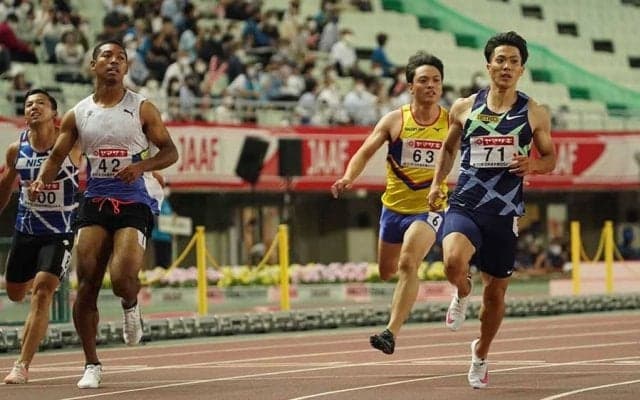 100m準決勝、山縣亮太10秒16、サニブラウン10秒30