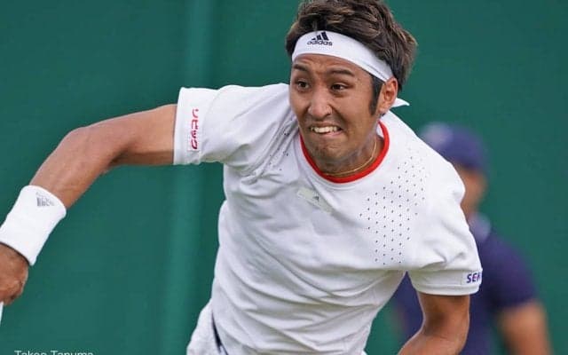 内山靖崇、ストレート負けで本戦入りを逃す。世界152位オッテの強烈なサーブを攻略できず[ウィンブルドン]