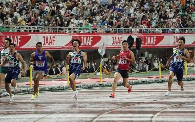 多田修平、10秒15で涙のV＆五輪内定「緊張した甲斐があった」　3位山縣亮太も内定