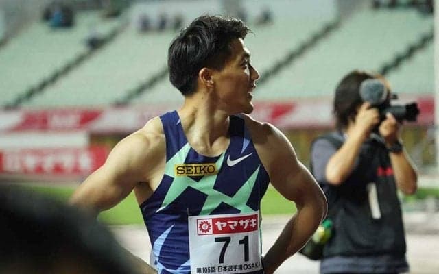 山縣亮太、3位で五輪内定も「優勝したかった」　優勝の多田称賛「速くて凄く焦った」