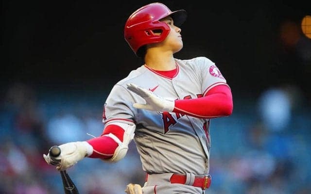 【MLB】大谷翔平、メジャー初の初回先頭打者弾　右翼看板越え24号で両リーグ最多に並ぶ
