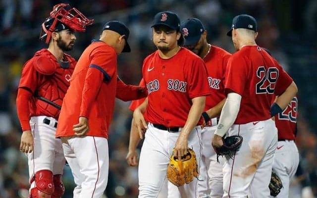 【MLB】澤村拓一、“宿敵”ヤ軍から1死もとれず3四球で降板　後続抑え無失点で防御率2.67