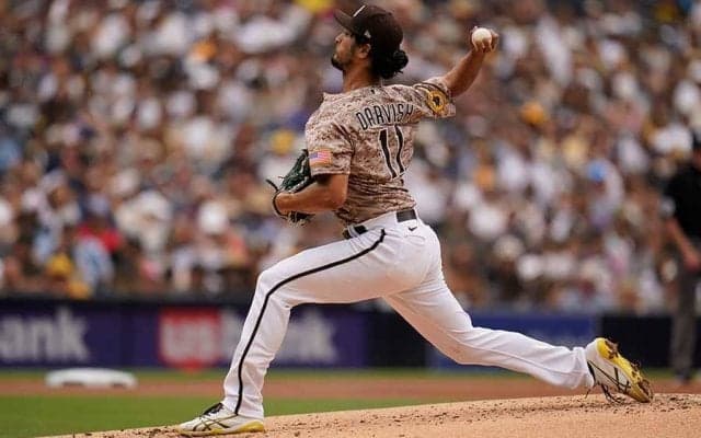 【MLB】ダルビッシュ、今季8勝目の権利を持って降板　6回7奪三振1失点好投、防御率2.44