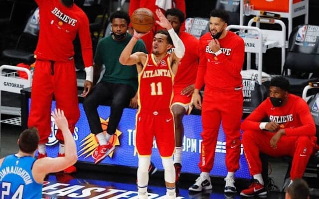 右足首を痛めたトレイ・ヤング「治療をして次戦で良くなっていることを願う」