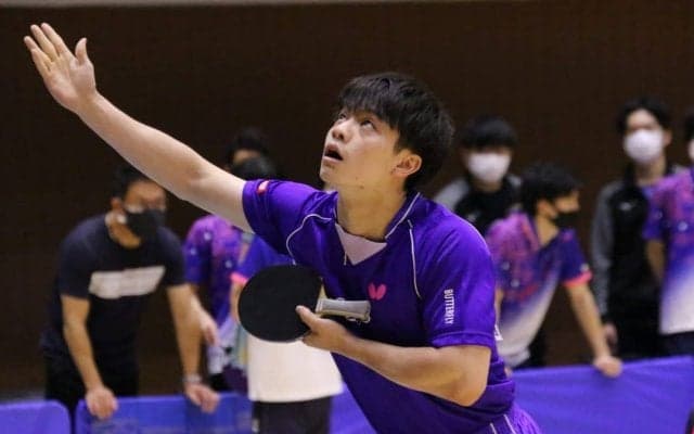 宇田、西、宇田/戸上で完勝　明治大が全勝で決勝Tへ＜卓球・インカレ男子予選第6戦＞