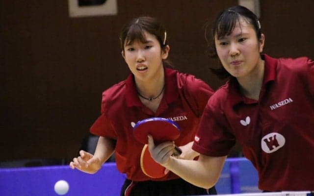早稲田大、同志社大、神戸松蔭女子学院大は完勝で決勝Tへ＜卓球・インカレ女子予選第6戦＞