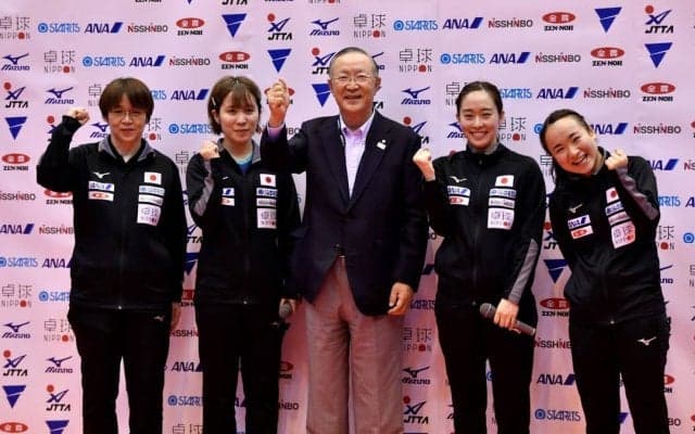 女子五輪代表チーム快勝　”無観客と違う緊張感”に打ち勝つ＜卓球・ドリームマッチ＞