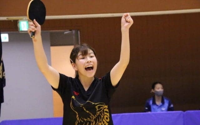 神松女大、劇的逆転で4強入り　ルーキー木塚がラストで激戦制す＜卓球・インカレ女子＞