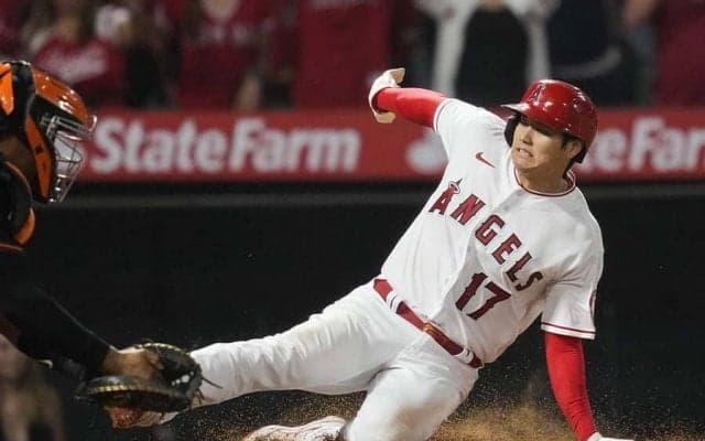 【MLB】「脚も化け物並」「この分析面白い」　大谷翔平、ホーム激走の証拠写真に日本人も驚愕