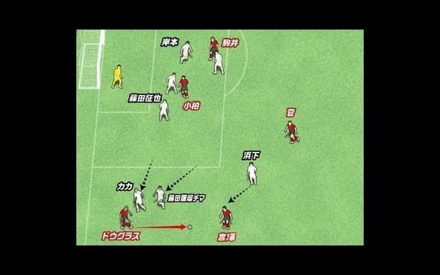 コンサドーレ札幌の崩しが見事。サイドへの展開から、相手のどこを突いたか？