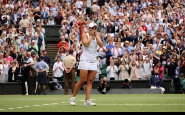 【速報】世界1位バーティ 涙のウィンブルドン初優勝。GS制覇は2019年全仏OP以来2度目