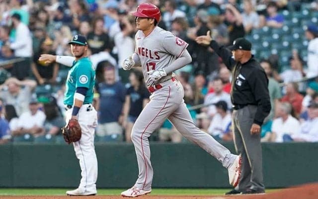 【MLB】大谷翔平33号に仰天　321発男の“ホーム・アローン現象”に米実況席「目を疑う表情！」
