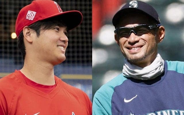 【MLB】大谷翔平が見せた「敬意に注目」　イチロー氏との“再会2ショット”に米興奮