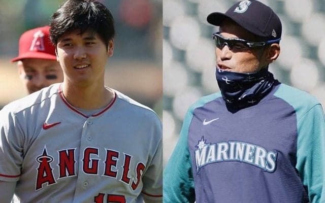 【MLB】大谷翔平の「顔小さすぎ」イチロー氏は「焼けてる！」　神々しい記念写真が大反響