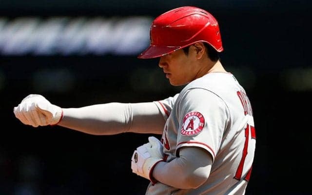 大谷翔平、172キロ二塁打＆一塁強襲安打で25度目マルチ　MLB最多33発で前半戦ターン