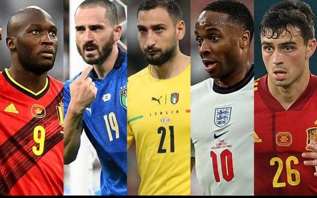 ユーロ2020公式ベスト11が発表! 優勝イタリアから最多5人が選出