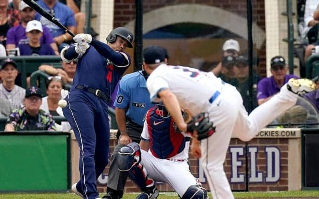 【MLB】大谷翔平、球宴初打席は二ゴロ　相手ベンチに笑顔で手を振る、史上初リアル二刀流